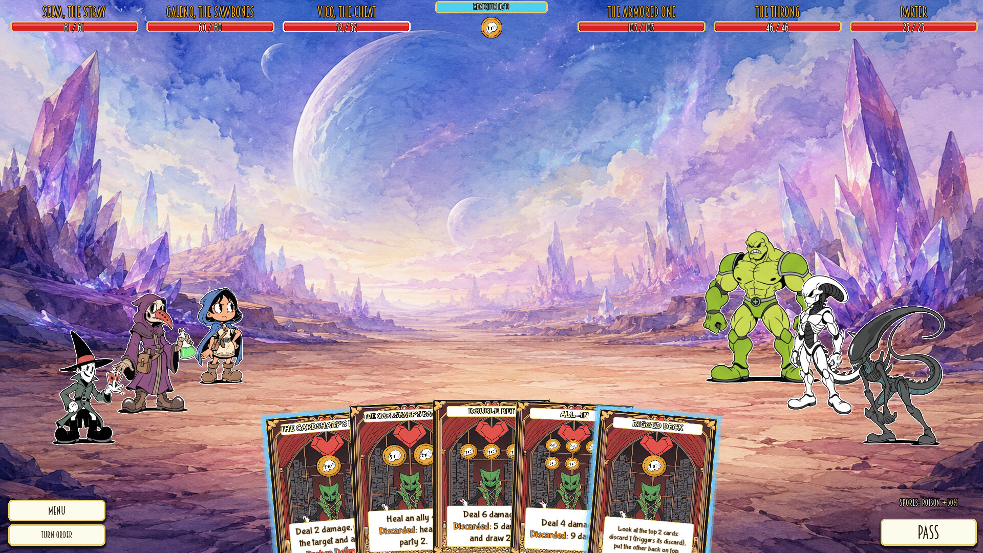 Obolus - combate por cartas entre héroes y monstruos en un paisaje de fantasía - Juegosrpg.com