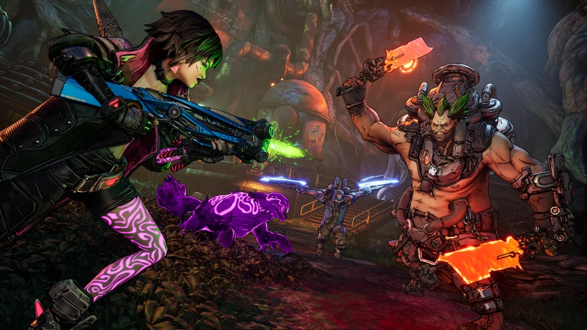 Borderlands 4 - cazacriptas enfrentándose a enemigos en el planeta Kairos - Juegosrpg.com
