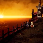 Octopath Traveler 0 - Dos viajeros contemplando el atardecer sobre el mar - Juegosrpg.com