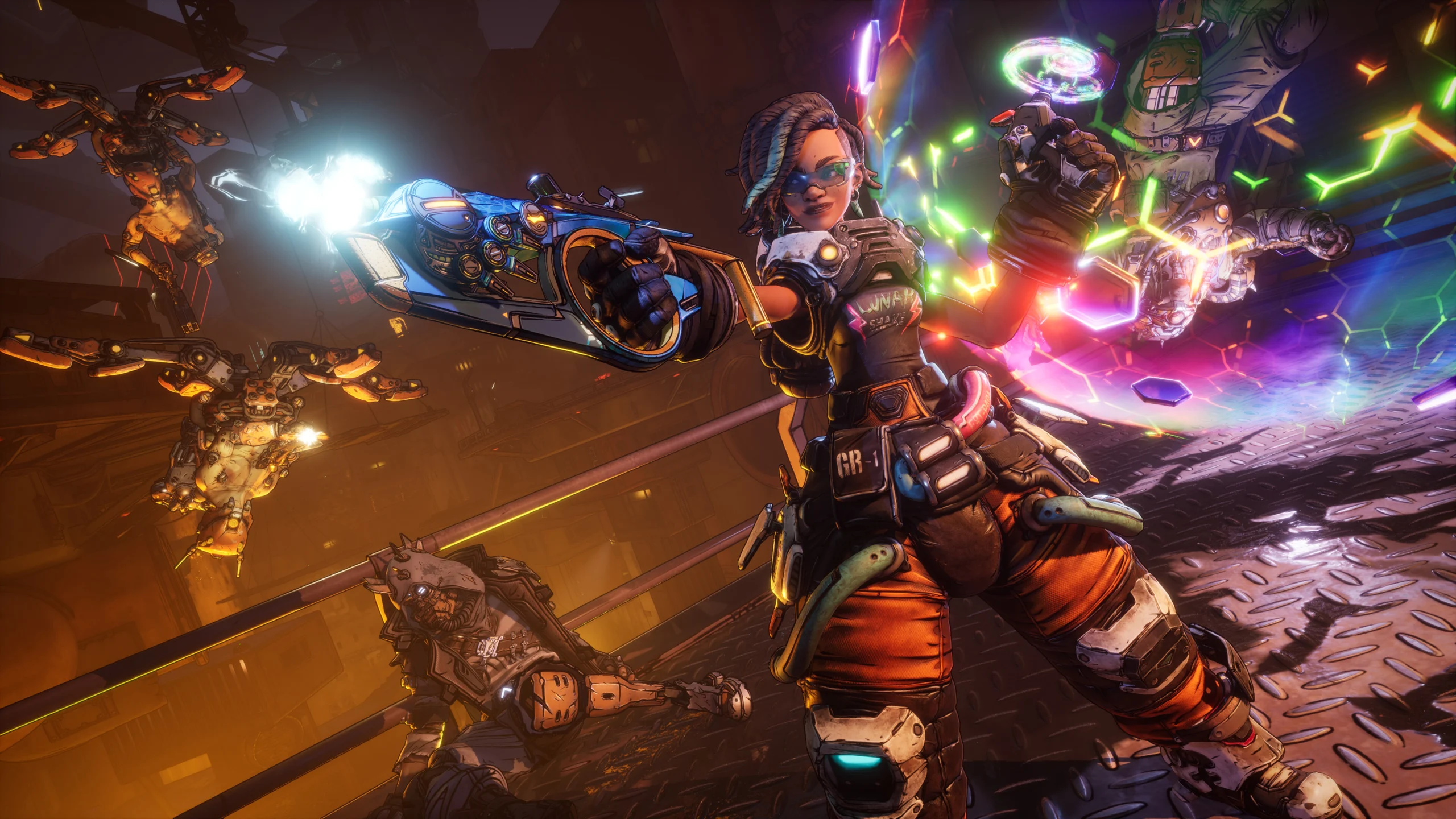 Borderlands 4 - Harlowe atrapando a un enemigo en su campo gravitatorio - Juegosrpg.com