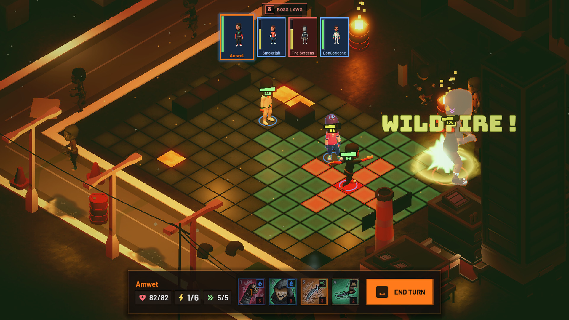 Vicelock - combate táctico por turnos en un escenario isométrico con un hechizo de fuego - Juegosrpg.com